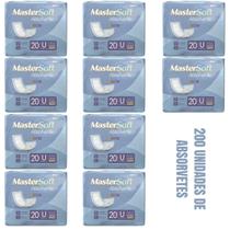 Absorvente geriatrico dry mastersoft combo 10 pacotes c/ 20und