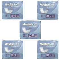 Absorvente geriatrico dry mastersoft combo 5 pacotes c/ 20und