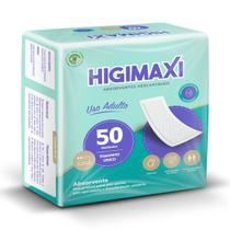 Absorvente Geriátrico Higimaxi 50un Unissex Incontinência Moderada Pós Parto Pós Operatório Adulto
