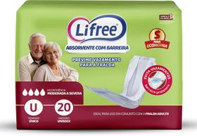 Absorvente Geriátrico Lifree com barreira 20 unidades