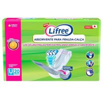 Absorvente Geriátrico Lifree para Fralda Calça Refil - 6 Embalagens com 20 Unidades