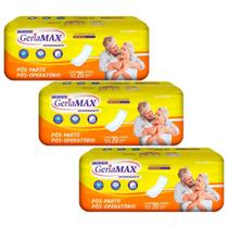 Absorvente Geriátrico Pós Parto Geriamax 20 Un Incontinência Absorção Máxima Suavidade e Conforto