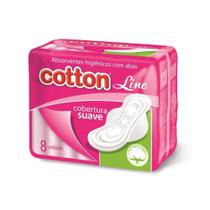 Absorvente Higiênico Feminino Cotton Line 8U Suave