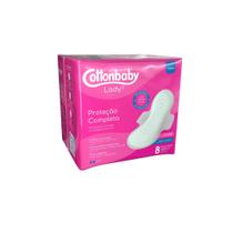 Absorvente Higiênico Suave 8un Proteção Cottonbaby C/Abas