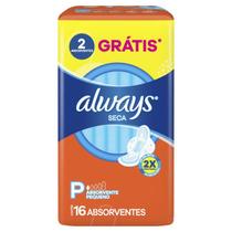 Absorvente higienicos always basico suave c/ abas 16un