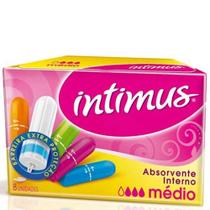 Absorvente Interno Intimus Discreto Médio com 8 Unidades Absorvente Interno Intimus Discreto Médio com 8 Unidades