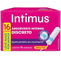 Absorvente Interno Intimus Médio 16 Unidades Leve Mais Por Menos Absorvente Interno Intimus Médio 16 Unidades Leve Mais Por Menos