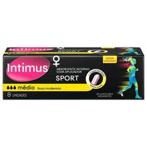 Absorvente Interno Intimus Sport Médio Aplicador com 8 unidades