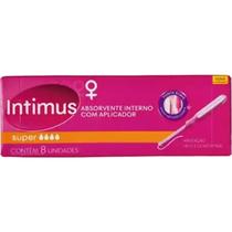 Absorvente Interno Intimus Super Com Aplicador Fluxo Intenso 8un