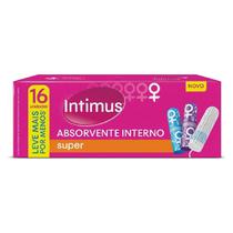 Absorvente Interno Intimus Super Leve 16 Pague 15