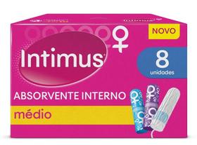 Absorvente Interno Médio 8 Unidades - Intimus