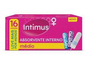 Absorvente Interno Médio - Intimus 16 Unidades