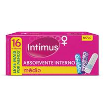 Absorvente Interno Médio - Intimus 16 Unidades