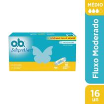 Absorvente Interno Médio Sem Abas Ob 16 Unidades Absorvente Interno Médio Sem Abas Ob 16 Unidades
