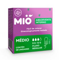 Absorvente Interno Mió Médio Fluxo Regular 8 Unidades
