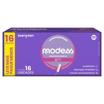 Absorvente Interno Modess Mini Fluxo Leve com 16un Evergreen