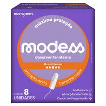 Absorvente Interno Modess Tamanho Super 8un