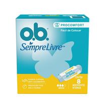 Absorvente Interno O.B. Sempre Livre ProComfort Medio 8 Unidades