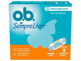 Absorvente Interno Ob Procomfort Super, 8 Unidades