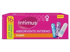 Absorvente Interno Super - Intimus 16 Unidades