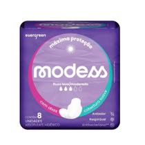 Absorvente Íntimo Suave Com Abas Modess 8un Evergreen Absorvente Íntimo Suave Com Abas Modess 8un Evergreen