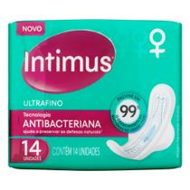 Absorvente Intimus Antibacteriana Ultrafino com Abas 14 Unidades