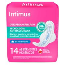 Absorvente Intimus Antibacteriano Extra Suave com Abas 14 Unidades