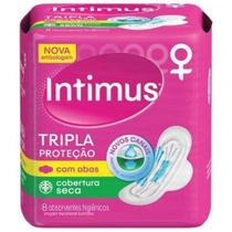 Absorvente Intimus c/ abas Ultra Proteção Cobertura Seca c/ 8un