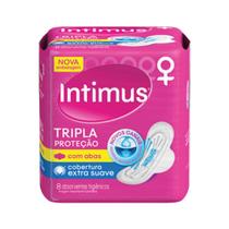 Absorvente Intimus com abas Cobertura Suave 8 unidades