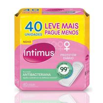 Absorvente Intimus Days Protetor Diário Sem Abas Antibacteriano Embalagem com 40 Unidades