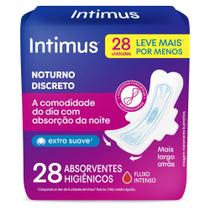 Absorvente Intimus Dia & Noite Suave com Abas 28 Unidades