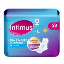 Absorvente Intimus Dia Noite Ultra Fino Cobertura Suave Com Abas 28un