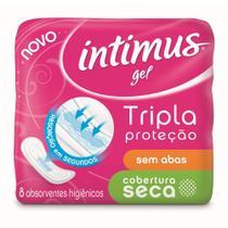 Absorvente intimus gel cobertura normal seca sem abas com 8 unidades - Intimus