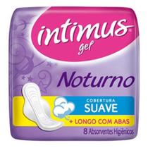 Absorvente Intimus Gel Noturno Suave Com Abas 8 Unidades Absorvente Intimus Gel Noturno Suave Com Abas 8 Unidades