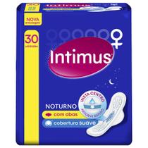 Absorvente Intimus Gel Noturno Suave Com Abas Com 30 unidades