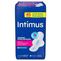 Absorvente Intimus Gel Noturno Suave com Abas - Embalagem com 45 Unidades Absorvente Intimus Gel Noturno Suave com Abas - Embalagem com 45 Unidades