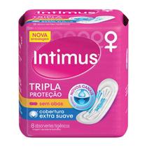 Absorvente Intimus Gel Tripla Protecao Extra Suave sem Abas 08 Unidades Absorvente Intimus Gel Tripla Protecao Extra Suave sem Abas 08 Unidades