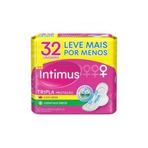 Absorvente Intimus Gel Tripla Protecao Seca com Abas 32 Unidades Absorvente Intimus Gel Tripla Protecao Seca com Abas 32 Unidades