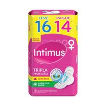 Absorvente Intimus Gel Tripla Protecao Seca com Abas Leve 16 Pague 14