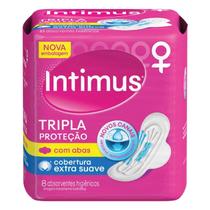 Absorvente Intimus Gel Tripla Protecao Suave com Abas 08 Unidades Absorvente Intimus Gel Tripla Protecao Suave com Abas 08 Unidades