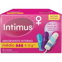 Absorvente Íntimus Interno Cobertura Demoseda médio c/ 8UN - INTIMUS