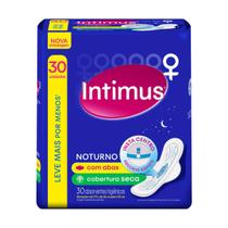 Absorvente Intimus Noturno Cobertura Seca com Abas 30 unidades