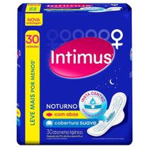 Absorvente Intimus Noturno Cobertura Suave com Abas Embalagem com 30 Unidades Absorvente Intimus Noturno Cobertura Suave com Abas Embalagem com 30 Unidades