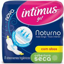 Absorvente Intimus Noturno Seca, Com Abas, 8 Unidades