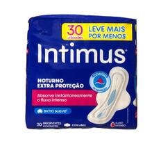 Absorvente Intimus Noturno Suave C/abas 30 unidades Absorvente Intimus Noturno Suave C/abas 30 unidades