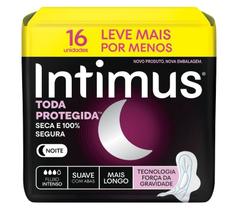 Absorvente intimus noturno suave c/abas c/30