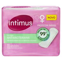 Absorvente Intimus Protetor Diário Antibacteriano sem Abas Embalagem com 15 Unidades