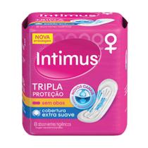 Absorvente Intimus sem abas Cobertura Suave 8 unidades