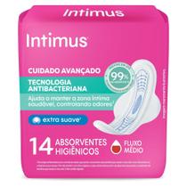 Absorvente Intimus Tecnologia Antibacteriana Com Abas 14un Absorvente Intimus Tecnologia Antibacteriana Com Abas 14un