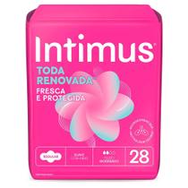 Absorvente Intimus Tecnologia Antibacteriana Com Abas - 28un